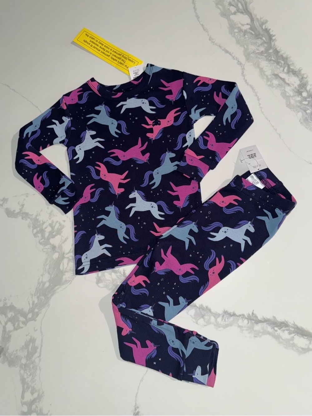 GAP Kids Sparkle Unicorn & Stars Pajama Set Size 2T